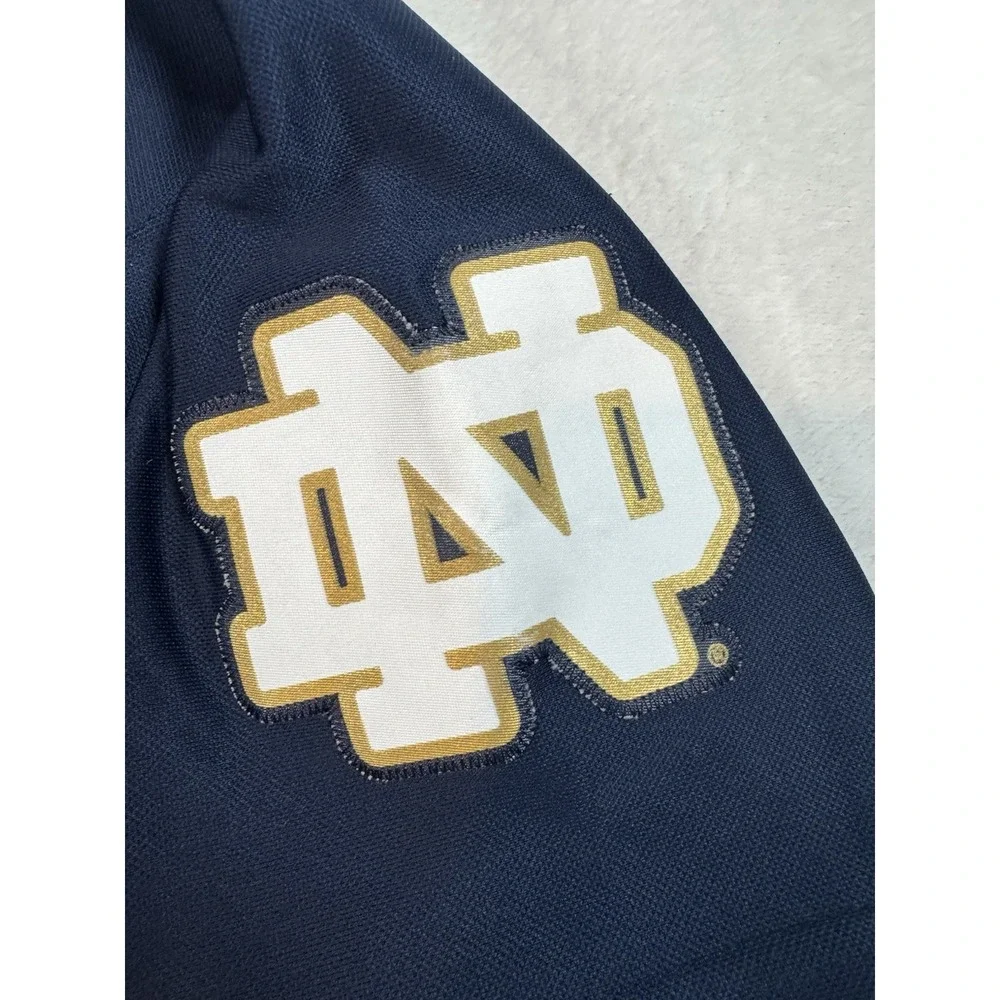 adidas Navy Blue Football Jersey with White and Gold Accents